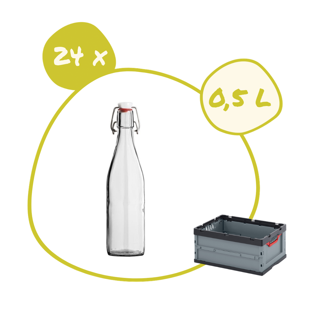 Vente simple 24 x Bouteille à limonade 0,5L