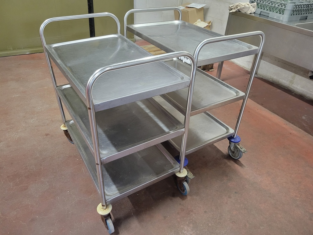 2 dessertes en inox