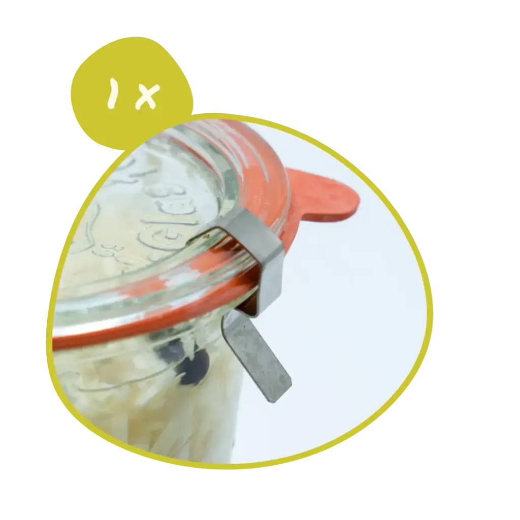 1 x Clip pour couvercle verre Weck