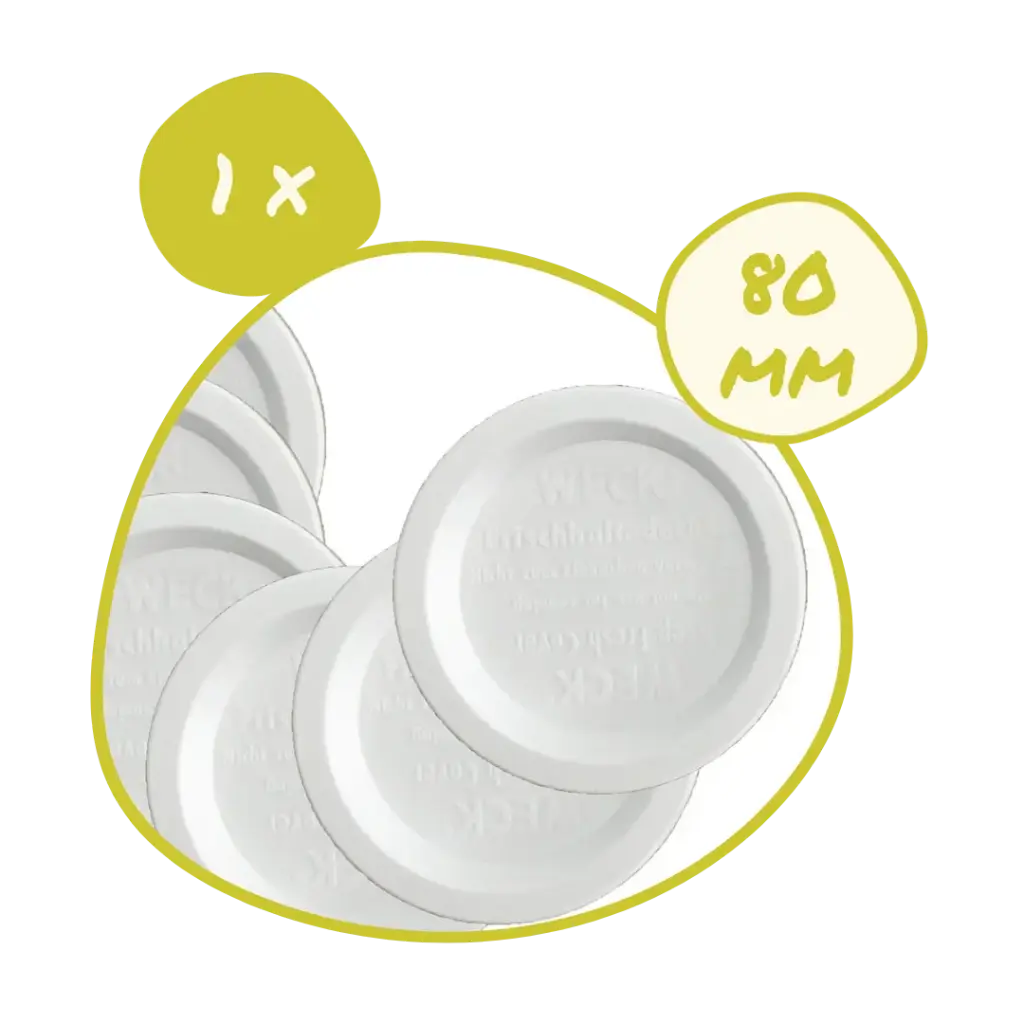 1 x Couvercle plastique 80 mm