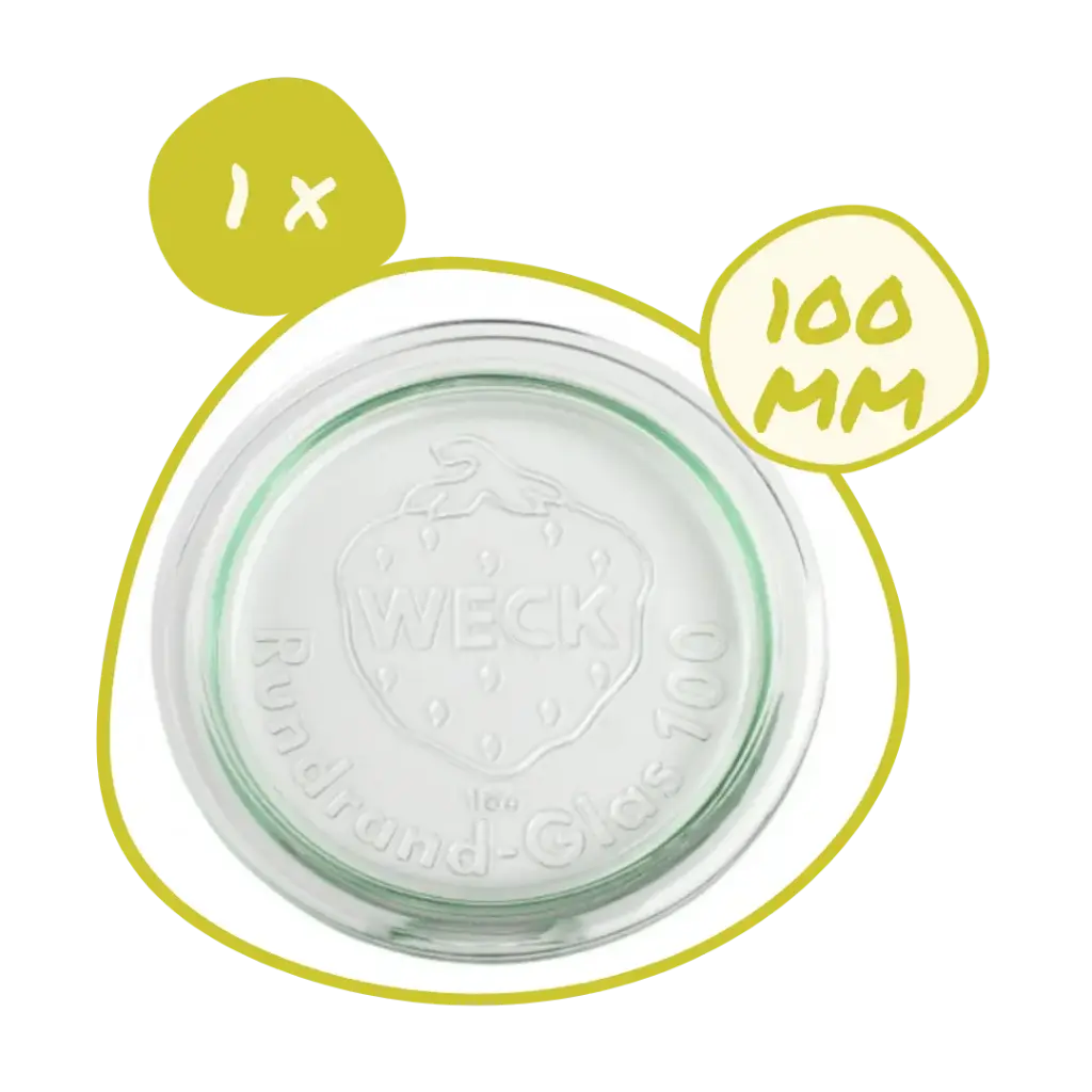 1 x Couvercle verre 100 mm