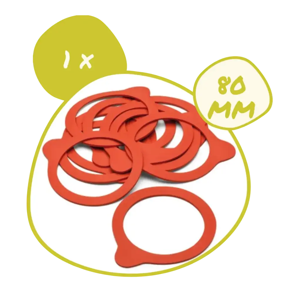 1 x Joint 80 mm pour Weck