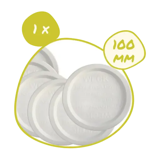 [CPLAS-100-P] 1 x Couvercle plastique 100 mm