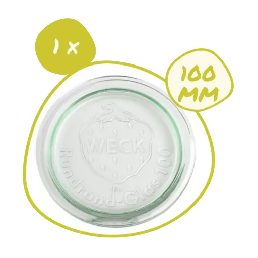 [CVERRE-100-P] 1 x Couvercle verre 100 mm